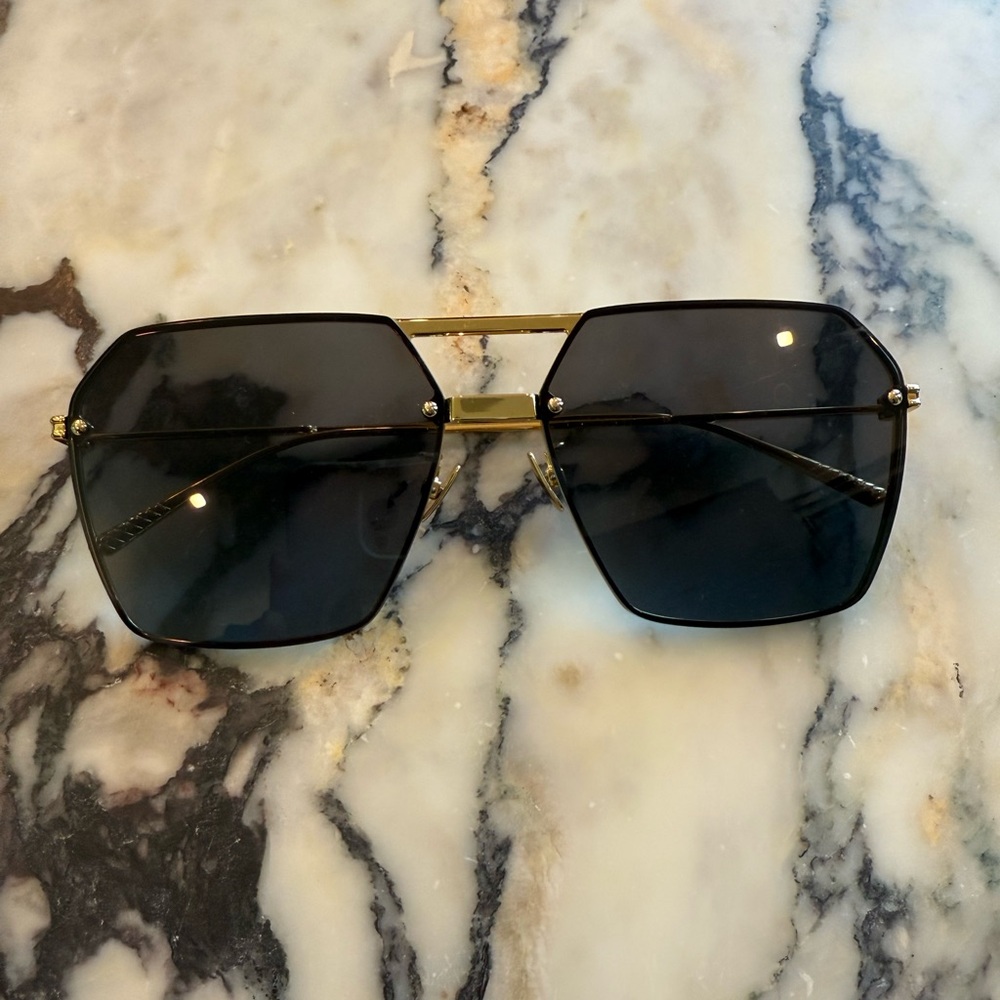 Bottega Veneta Gold Frame Sunglasses